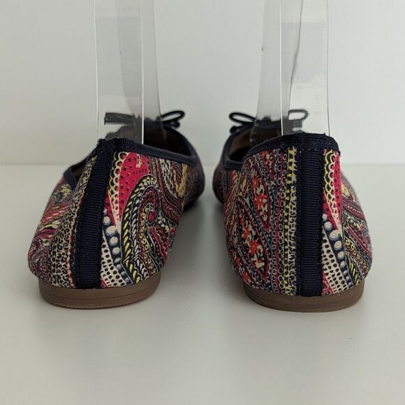 Talbots Paisley Multi Print Round Toe Ballet Flats Women's 7.5 - Picture 5 of 7
